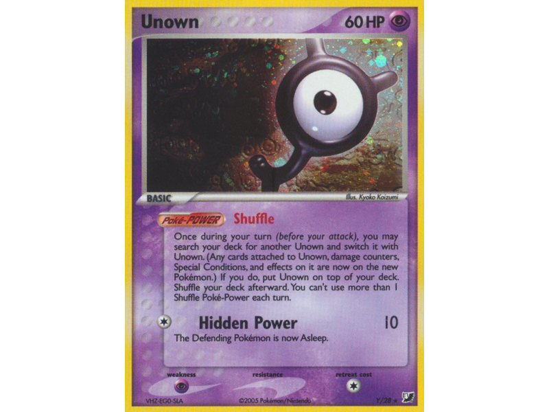 Unown (Reverse Holo)