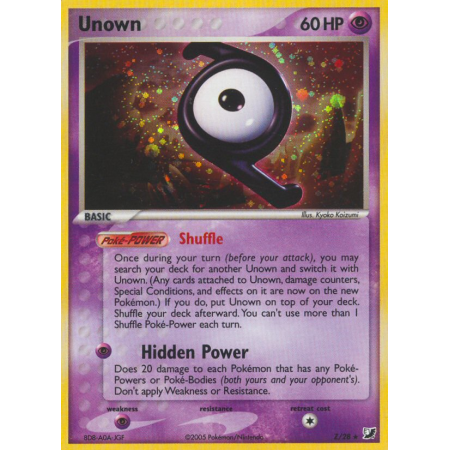 Unown (Reverse Holo)