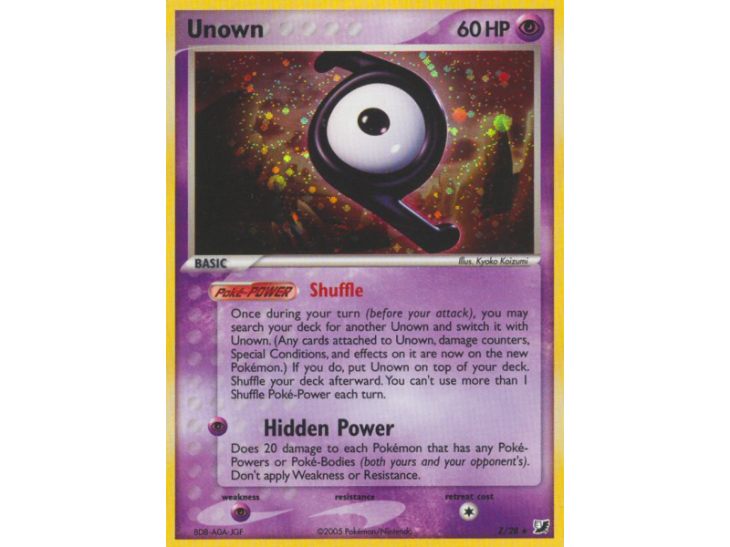 Unown (Reverse Holo)