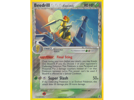 Beedrill δ (Reverse Holo)