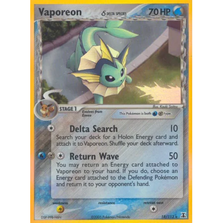 Vaporeon δ (Reverse Holo)