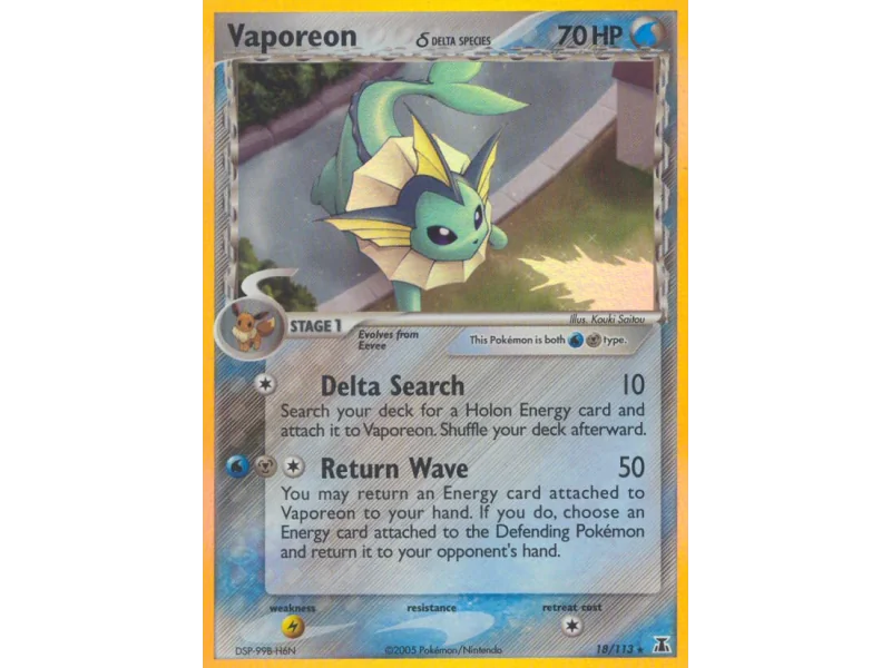Vaporeon δ (Reverse Holo)