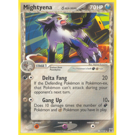 Mightyena δ (Reverse Holo)