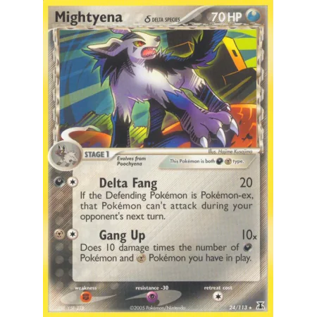 Mightyena δ (Reverse Holo)
