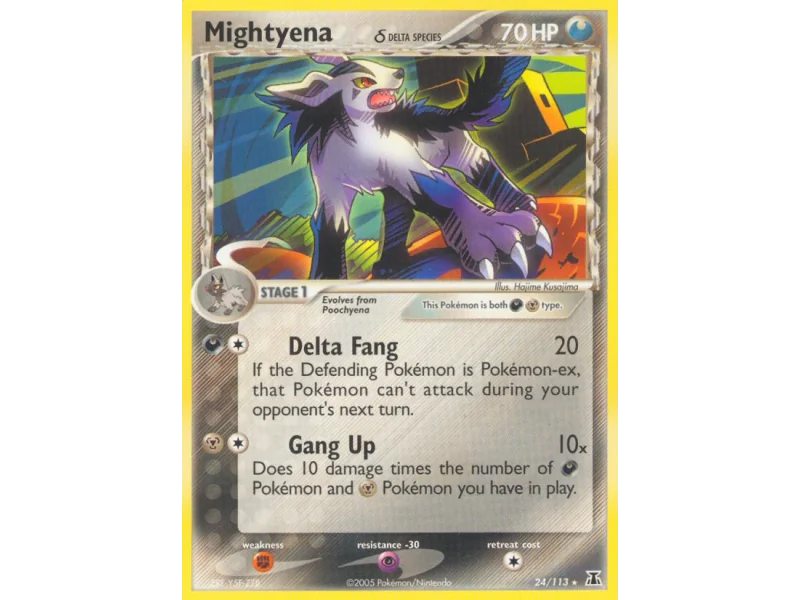 Mightyena δ (Reverse Holo)
