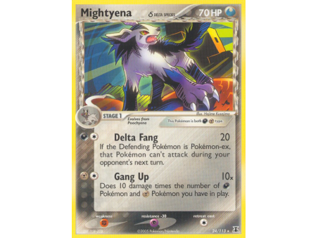 Mightyena δ (Reverse Holo)