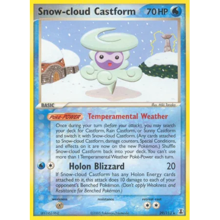 Snow-cloud Castform (Reverse Holo)
