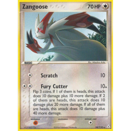 Zangoose (Reverse Holo)