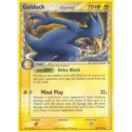 Golduck δ (Reverse Holo)