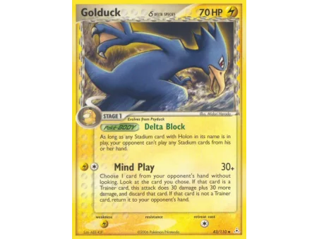 Golduck δ (Reverse Holo)