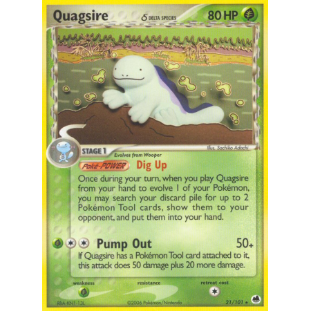 Quagsire δ (Reverse Holo)