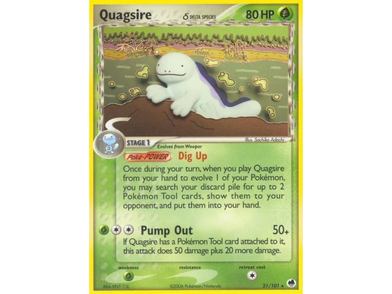 Quagsire δ (Reverse Holo)