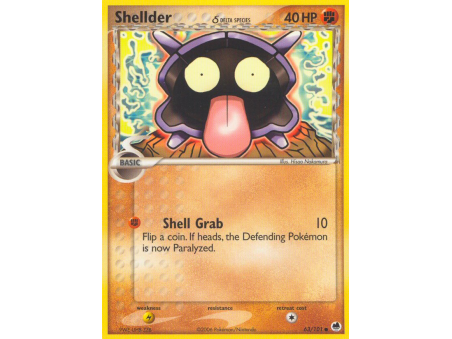Shellder δ (Reverse Holo)
