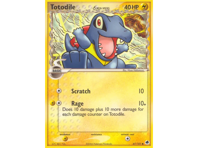 Totodile δ (Reverse Holo)