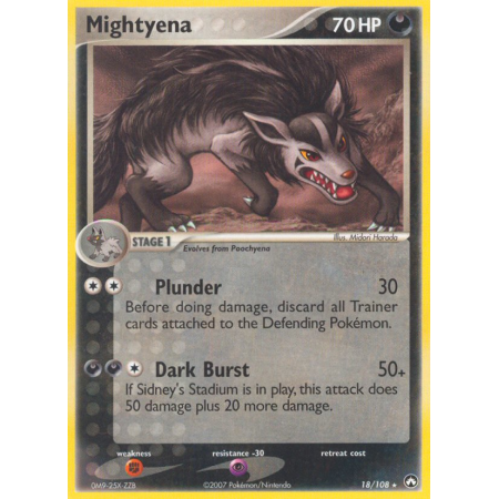 Mightyena (Reverse Holo)