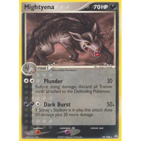 Mightyena (Reverse Holo)
