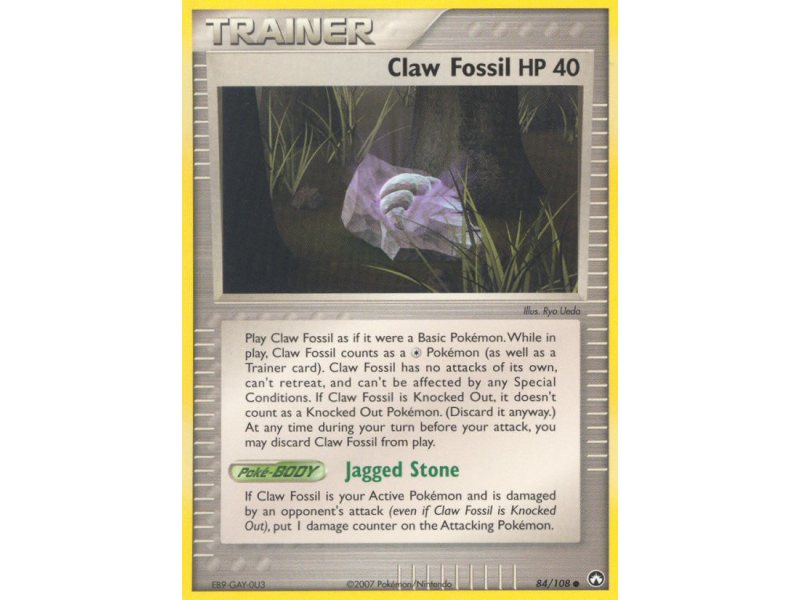 Claw Fossil (Reverse Holo)