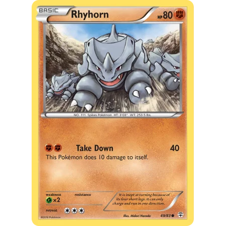 Rhyhorn (Reverse Holo)