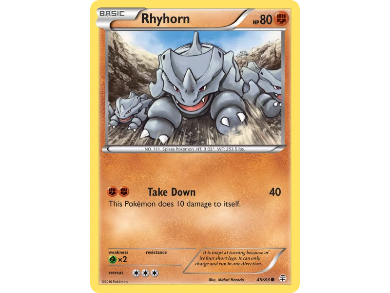 Rhyhorn (Reverse Holo)