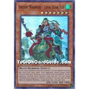 Ancient Warriors - Loyal Guan Yun (Super Rare)