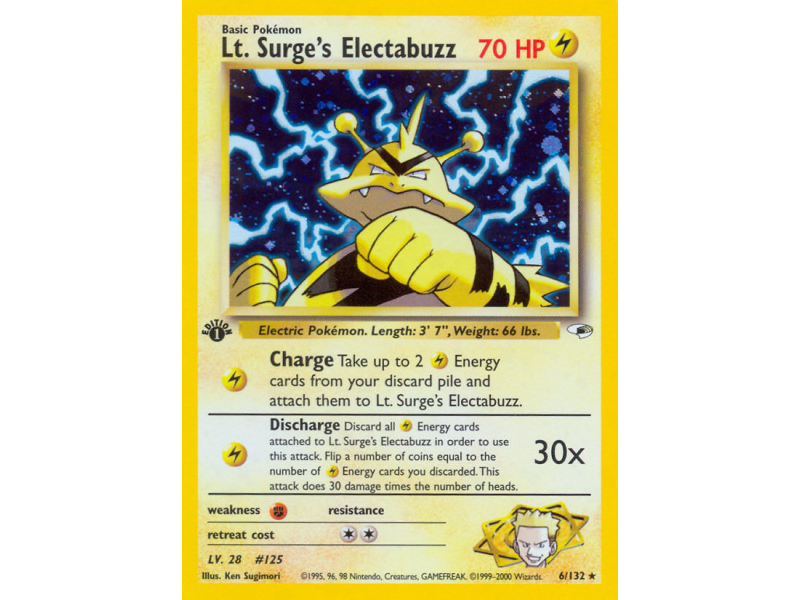 Lt. Surge's Electabuzz (Holo)