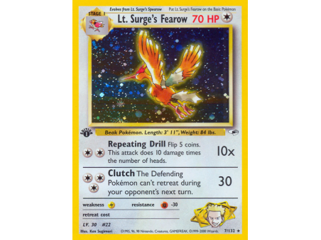 Lt. Surge's Fearow (Holo)