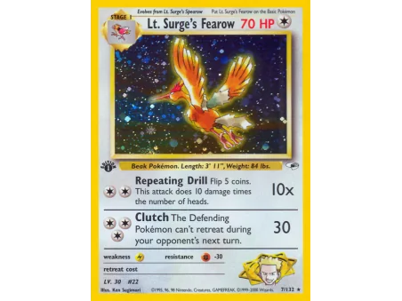 Lt. Surge's Fearow (Holo)