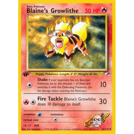 Blaine's Growlithe