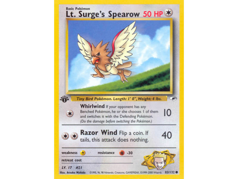 Lt. Surge's Spearow