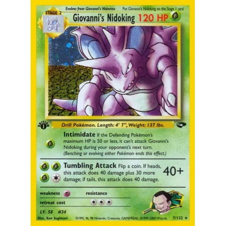 Giovanni's Nidoking (Holo)