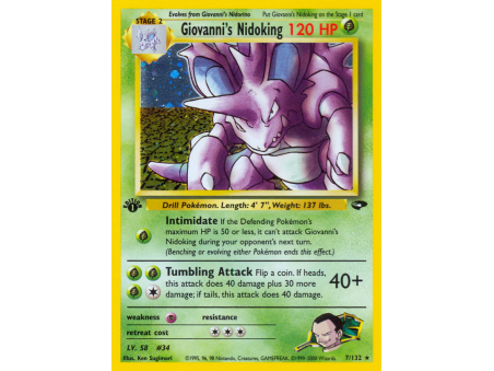 Giovanni's Nidoking (Holo)