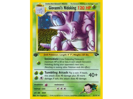 Giovanni's Nidoking (Holo)