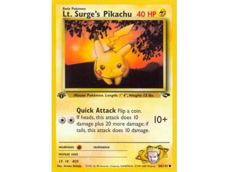 Lt. Surge's Pikachu