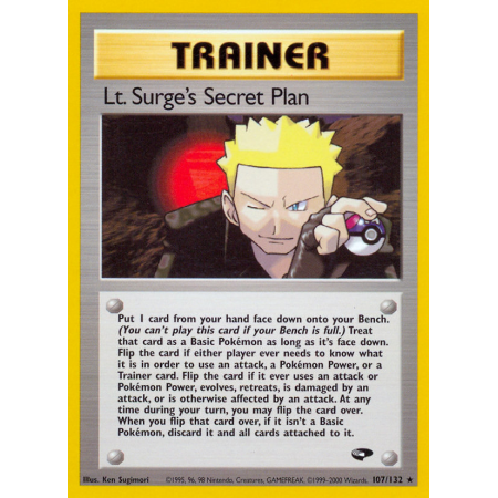 Lt. Surge's Secret Plan