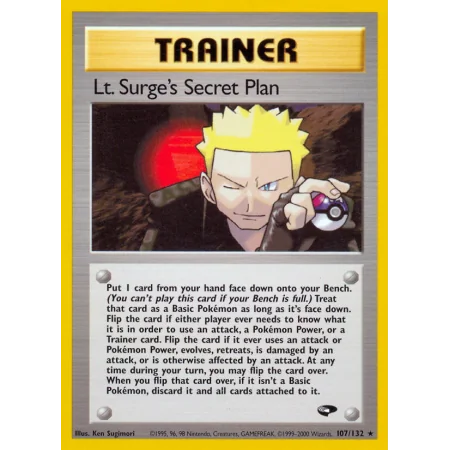 Lt. Surge's Secret Plan
