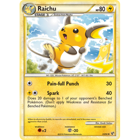 Raichu (Reverse Holo)