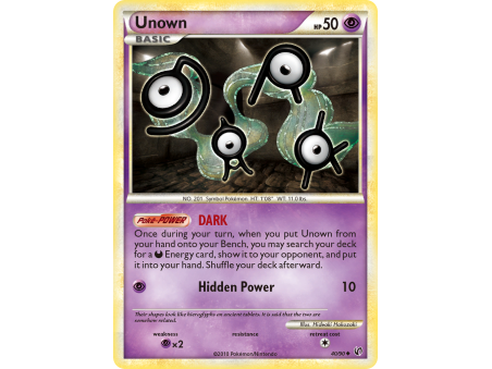 Unown (Reverse Holo)
