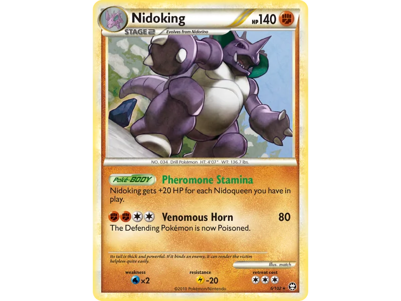 Nidoking (Reverse Holo)