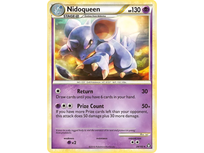 Nidoqueen (Reverse Holo)