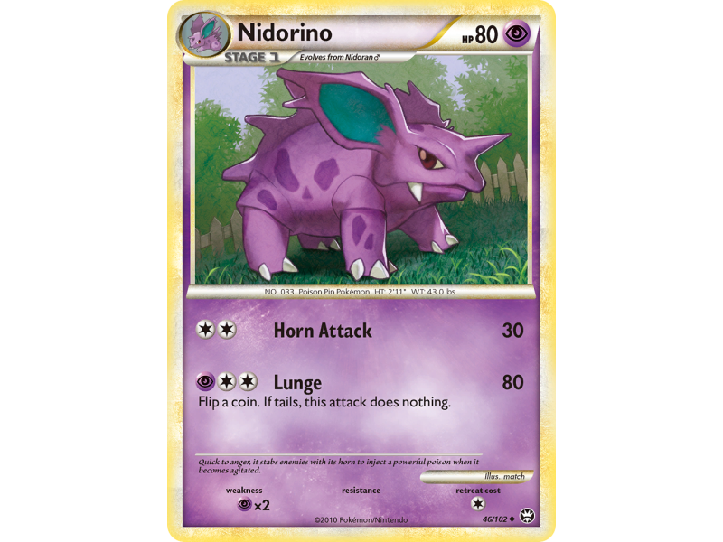 Nidorino (Reverse Holo)