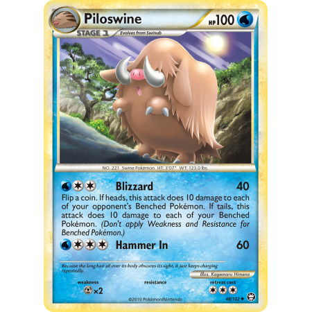 Piloswine (Reverse Holo)