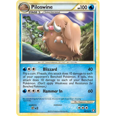 Piloswine (Reverse Holo)