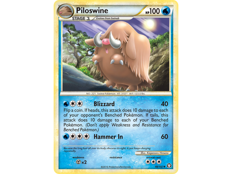 Piloswine (Reverse Holo)