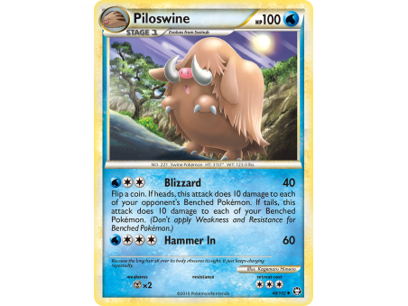 Piloswine (Reverse Holo)