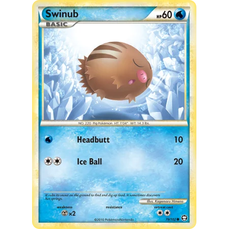 Swinub (Reverse Holo)