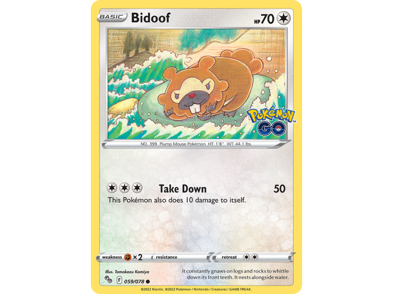 Bidoof (Reverse Holo)