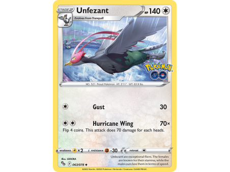 Unfezant (Reverse Holo)