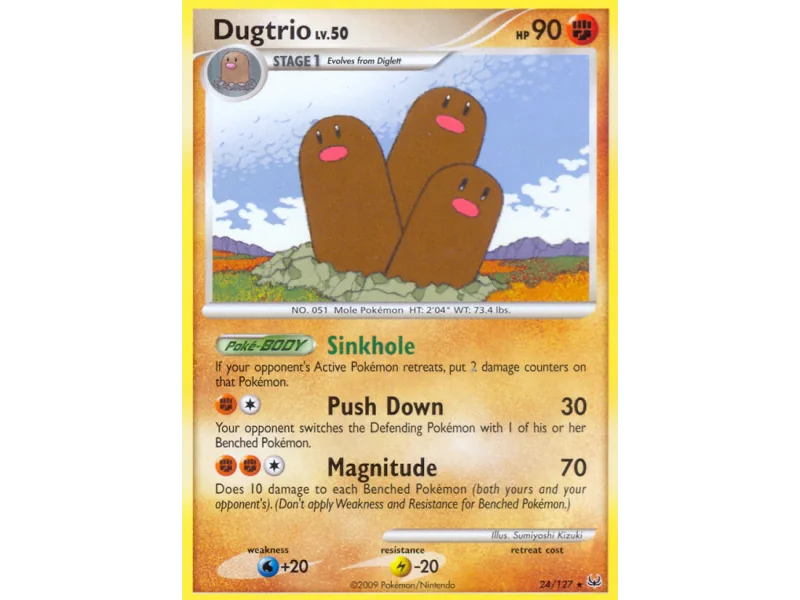 Dugtrio (Reverse Holo)