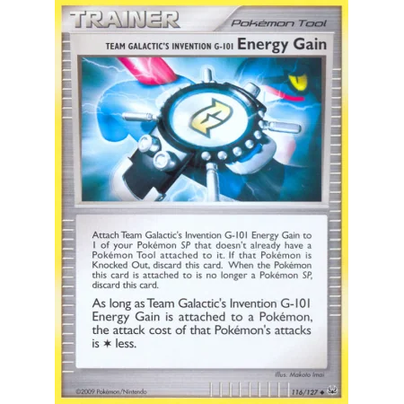 Team Galactic's Invention G-101 Energy Gain (Reverse Holo)