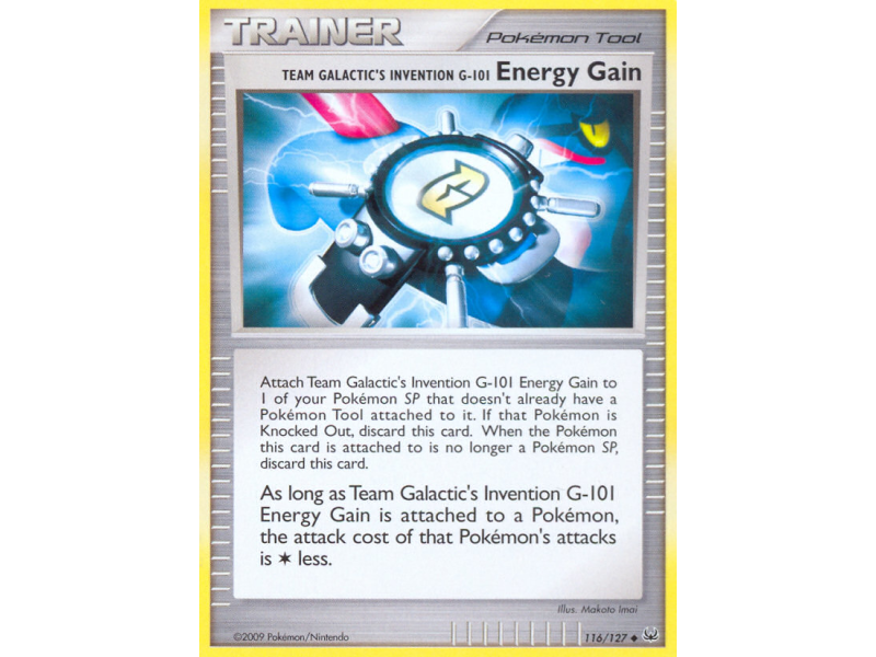 Team Galactic's Invention G-101 Energy Gain (Reverse Holo)